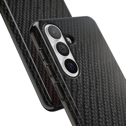 Carbon Fiber Inspired Phone Case – Rugged Slim Protective Tech Case for iPhone & Samsung
