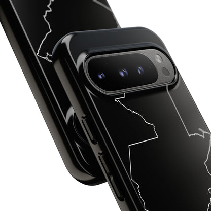 Guatemala Outline Phone Case – Minimal Country Map Tough Case (iPhone, Samsung, Pixel)