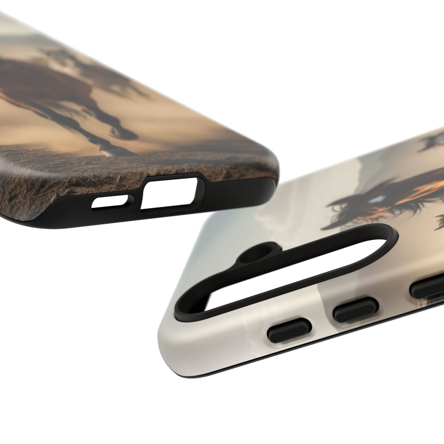 Running Horses Phone Case | Wild Mustang Herd Tough Protective Cover