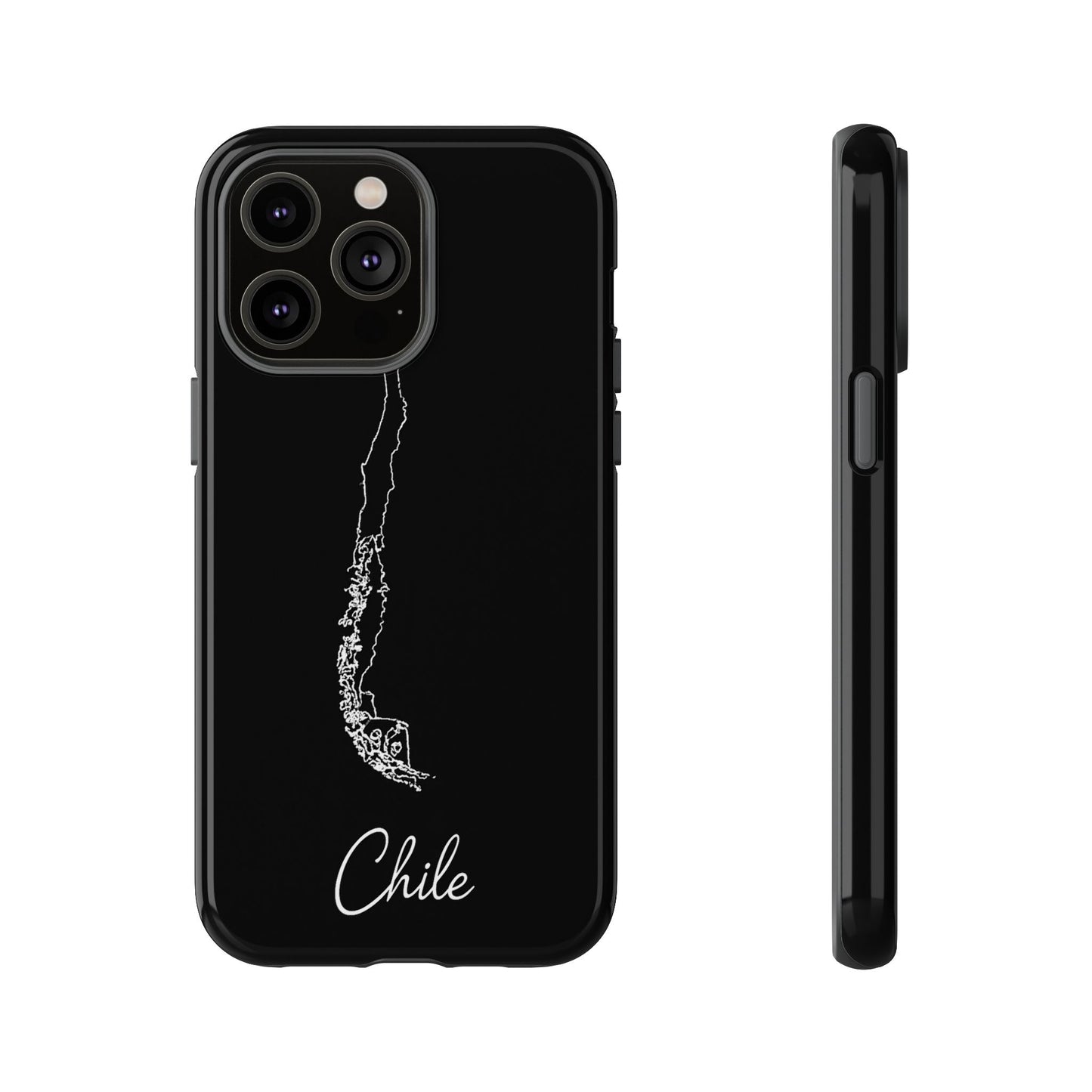 Chile Outline Phone Case – Minimal Country Map Tough Case (iPhone, Samsung, Pixel)