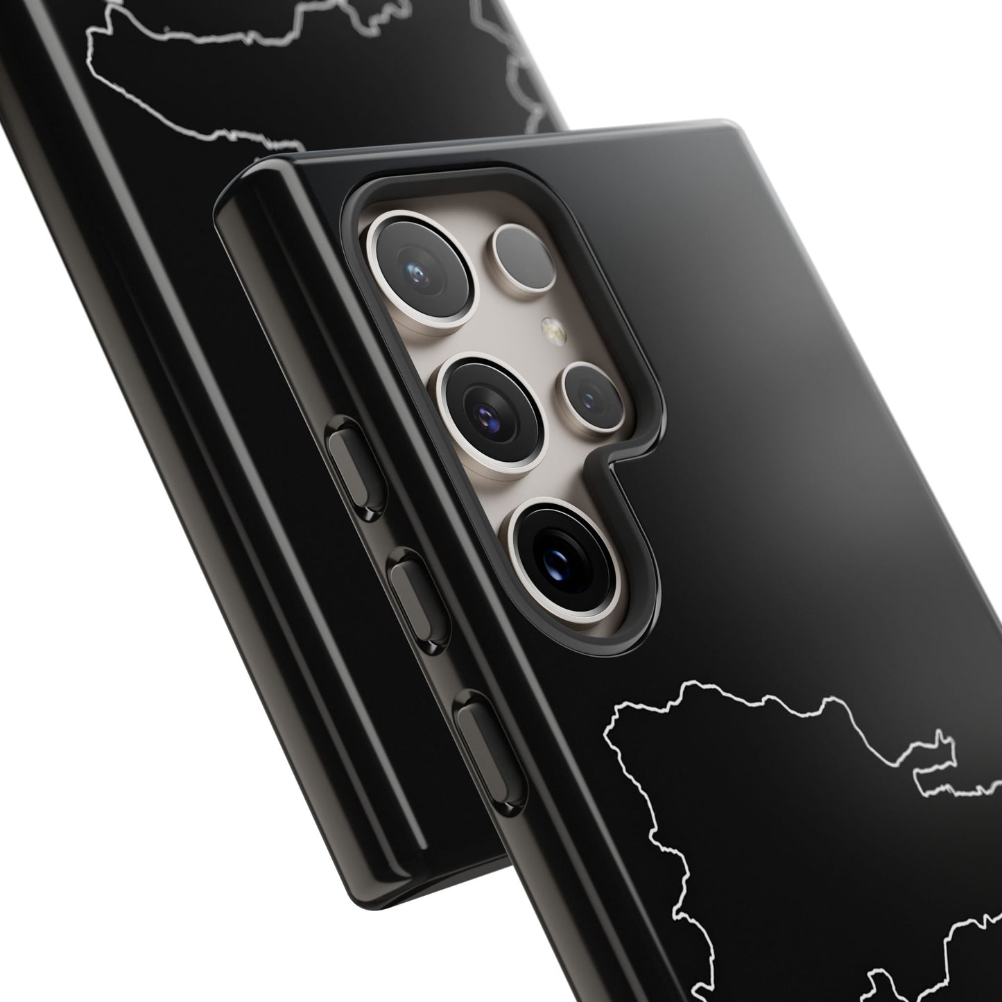 Dominican Republic Outline Phone Case – Minimal Country Map Tough Case (iPhone, Samsung, Pixel)