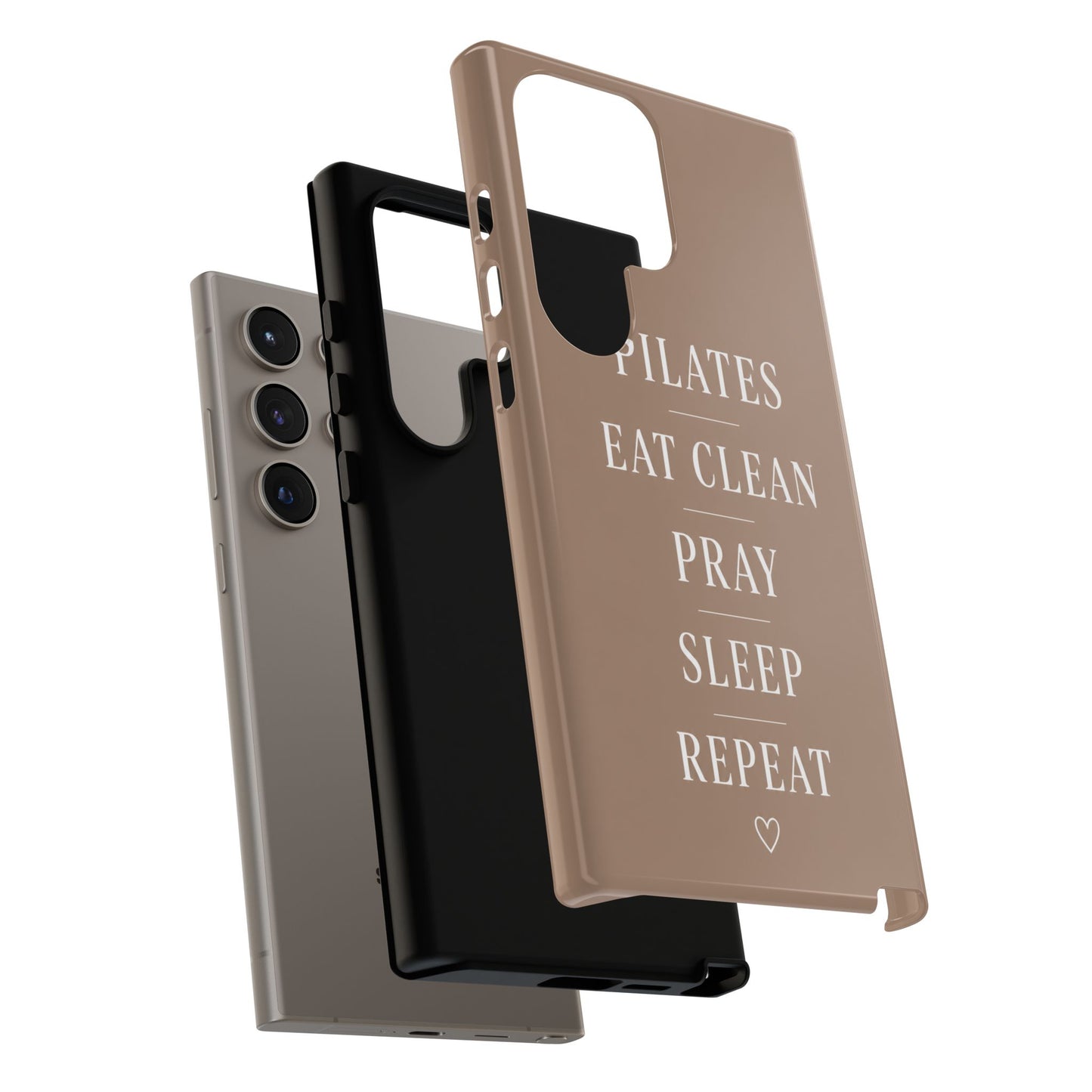 Pilates Phone Case | Eat Clean Pray Sleep Repeat Aesthetic | Wellness Girl Gift