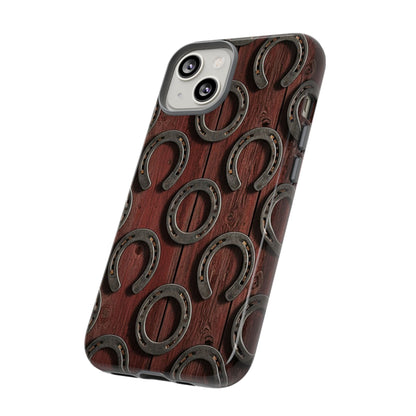 Rustic Horseshoe Western Phone Case – Cowboy Country Ranch Tough Case