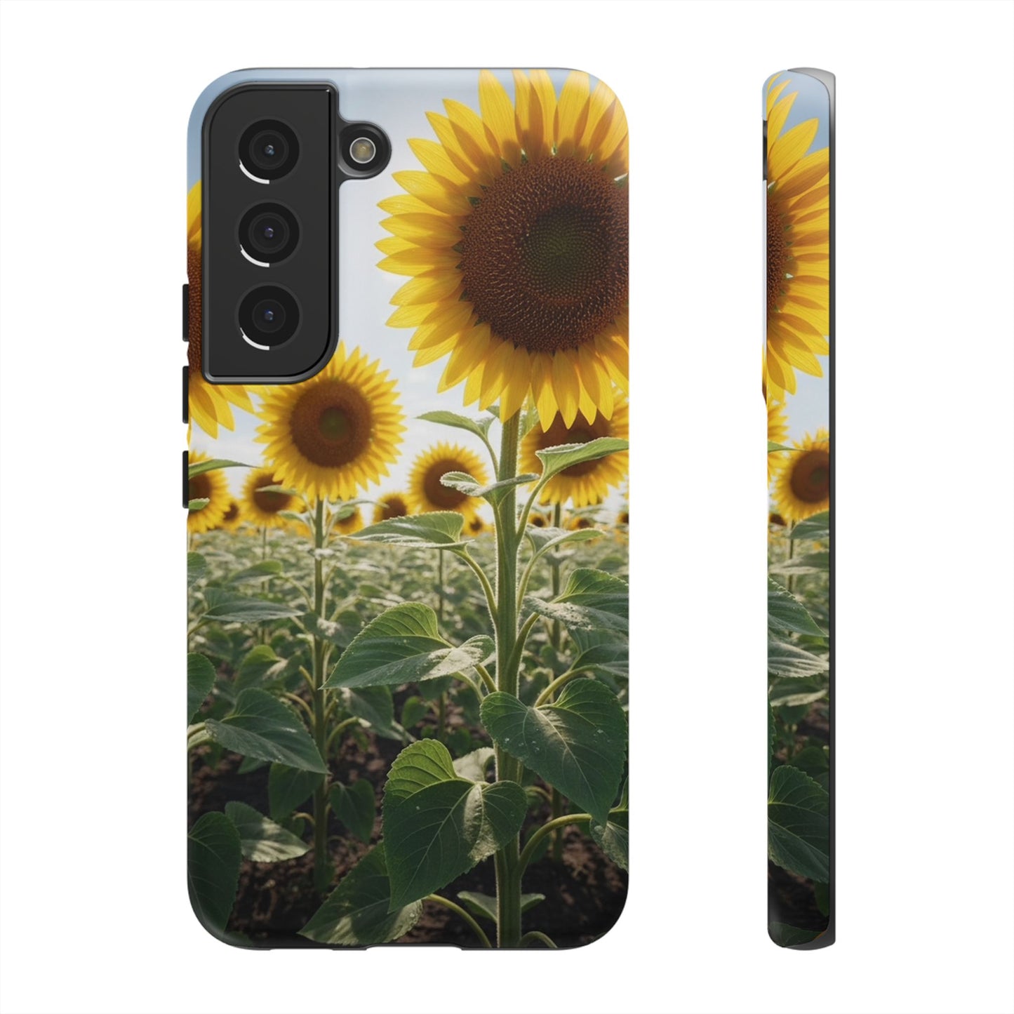 Sunflower Field Phone Case | Golden Hour Floral Aesthetic | Bright Summer Tough Case