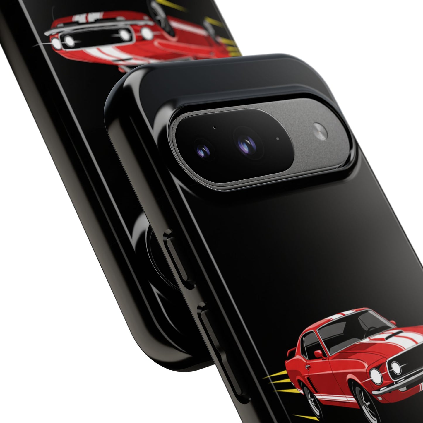 Red Muscle Car Phone Case – Classic Car Racing Tough Protective Case