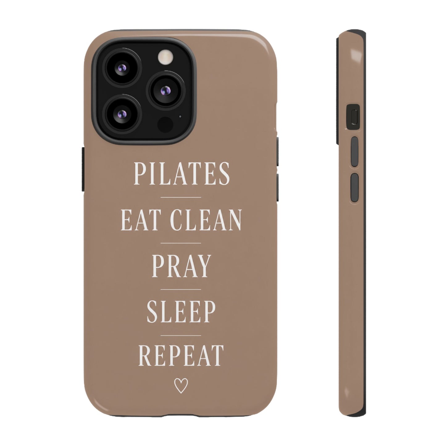 Pilates Phone Case | Eat Clean Pray Sleep Repeat Aesthetic | Wellness Girl Gift