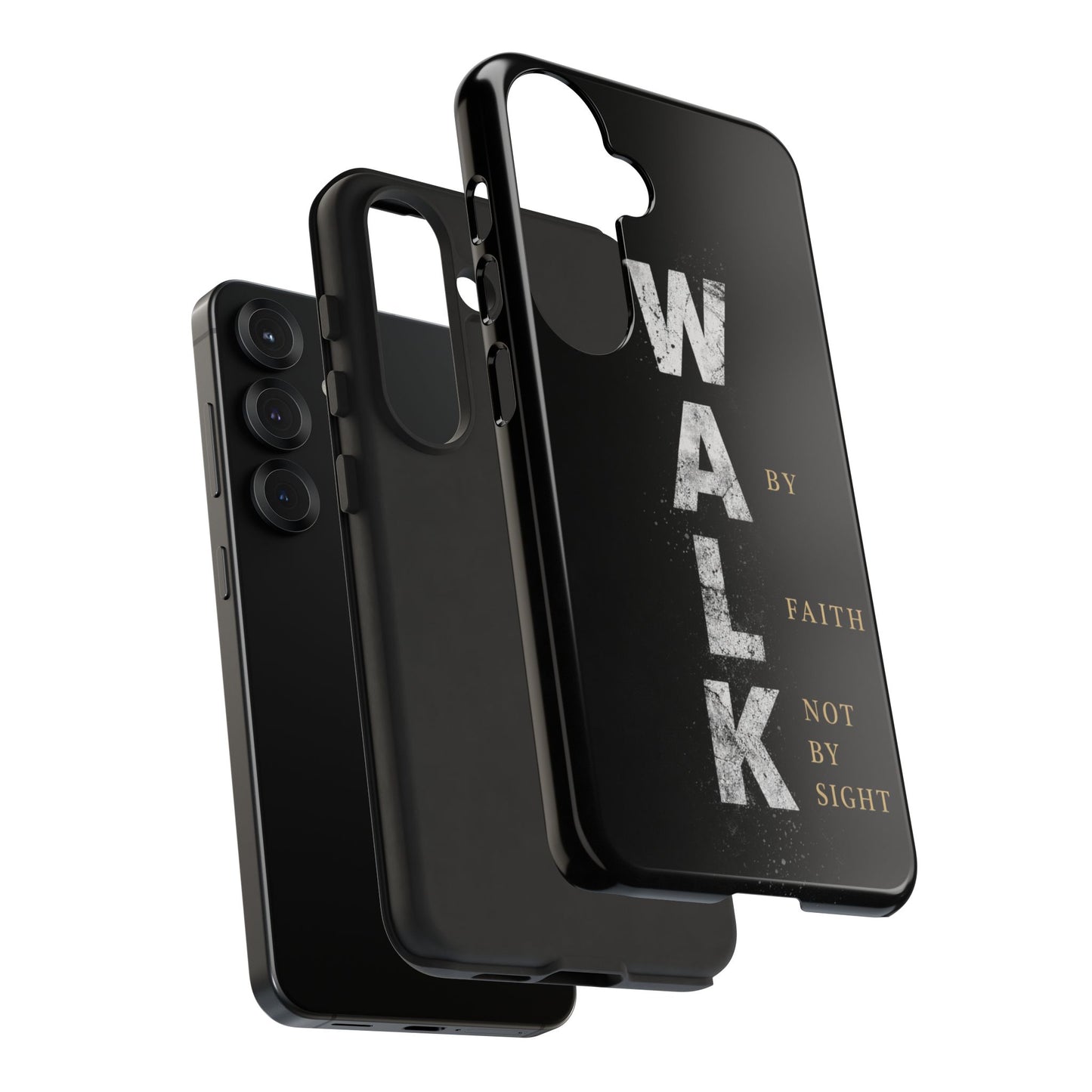 Walk by Faith Not by Sight Christian Phone Case Bible Verse Faith Cover
