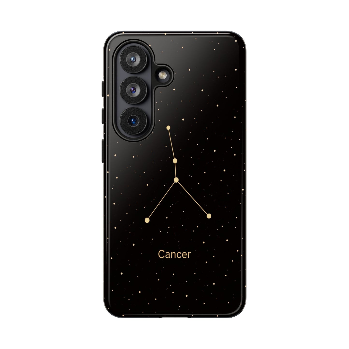 Cancer Zodiac Constellation Phone Case – Luxe Gold Celestial Cover