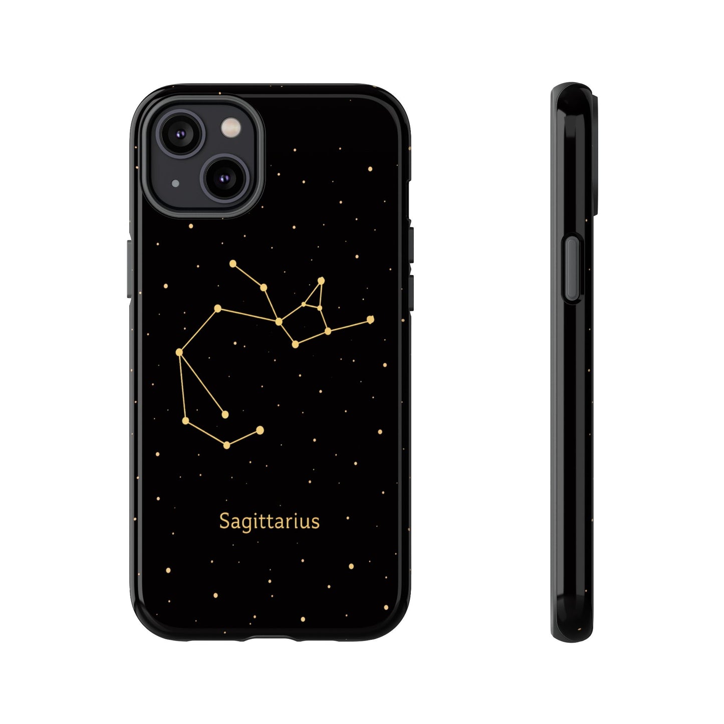 Sagittarius Zodiac Constellation Phone Case – Luxe Gold Celestial Cover