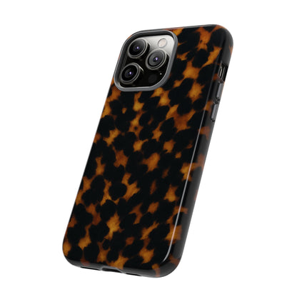 Tortoiseshell Phone Case – Brown Leopard Pattern Luxury Tough Protective Case