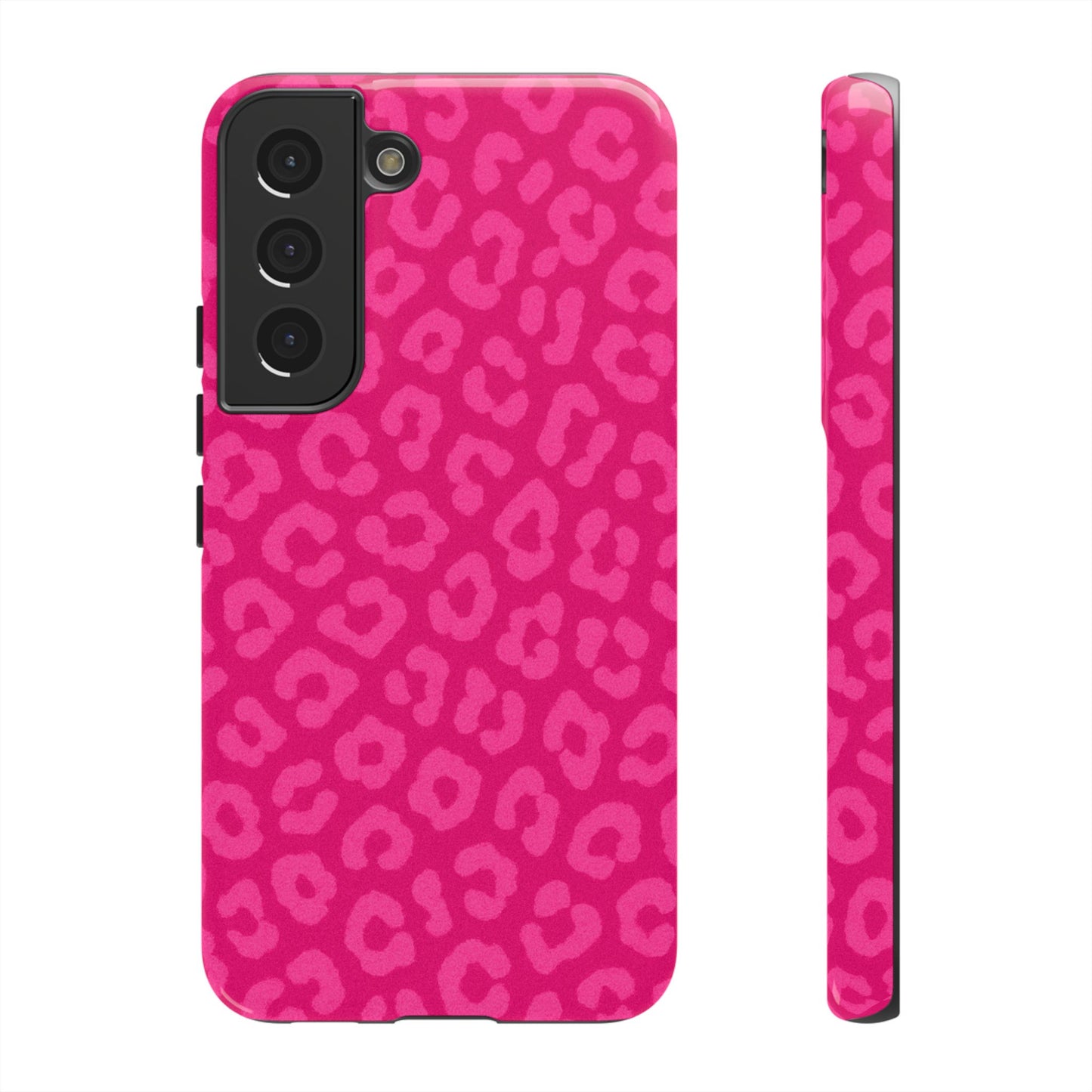 Hot Pink Leopard Phone Case – Bold Coquette Aesthetic Tough Case