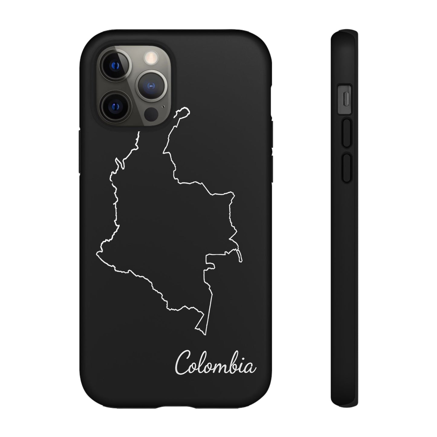 Colombia Outline Phone Case – Minimal Country Map Tough Case (iPhone, Samsung, Pixel)