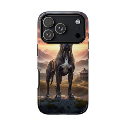 Cane Corso Phone Case – Guard Dog Sunset Tough Case (iPhone, Samsung, Pixel) | Dog Lover Gift