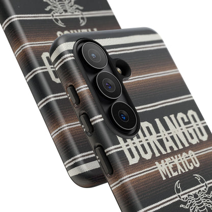 Durango Mexico Phone Case | Serape Scorpion Western Design | Mexican Heritage Tough Case for iPhone & Samsung