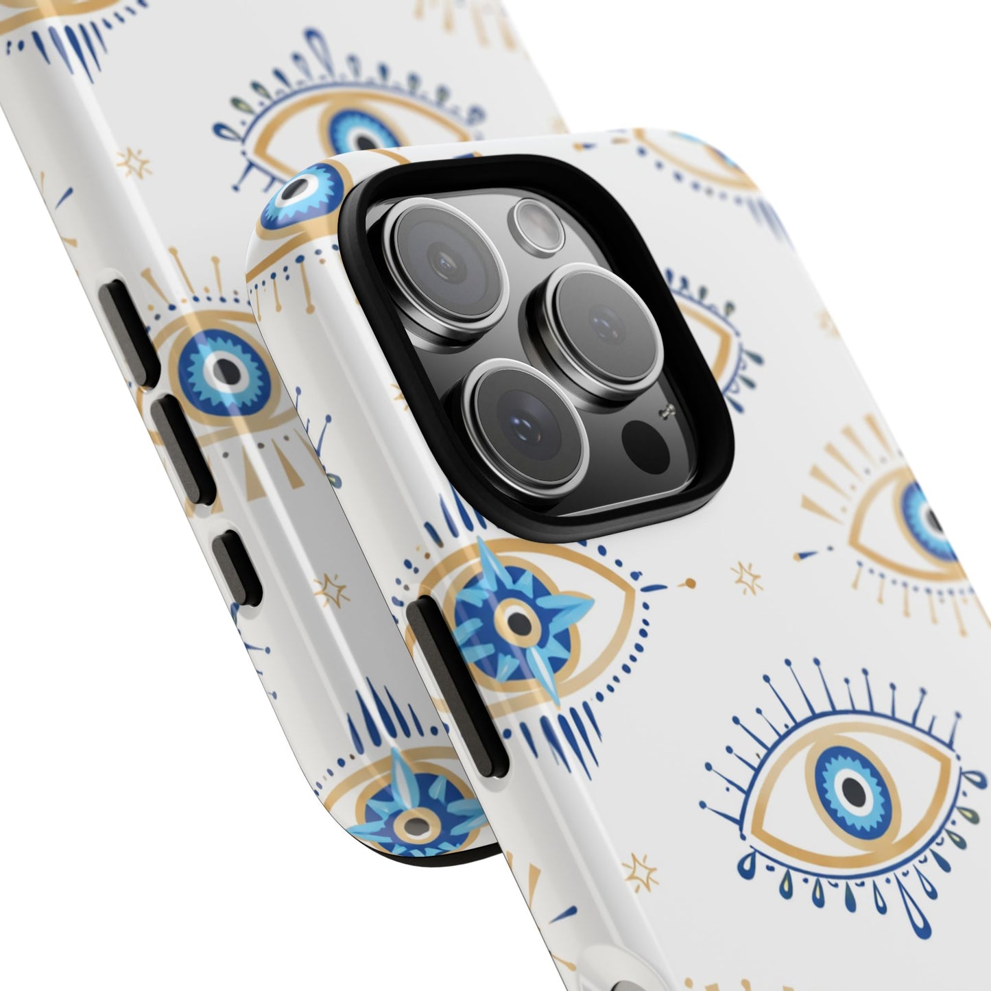 Blue Evil Eye Phone Case – Protective Slim Shockproof Cover for Iphone, Samsung Galaxy and Pixel