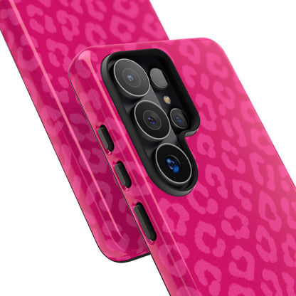 Hot Pink Leopard Phone Case – Bold Coquette Aesthetic Tough Case
