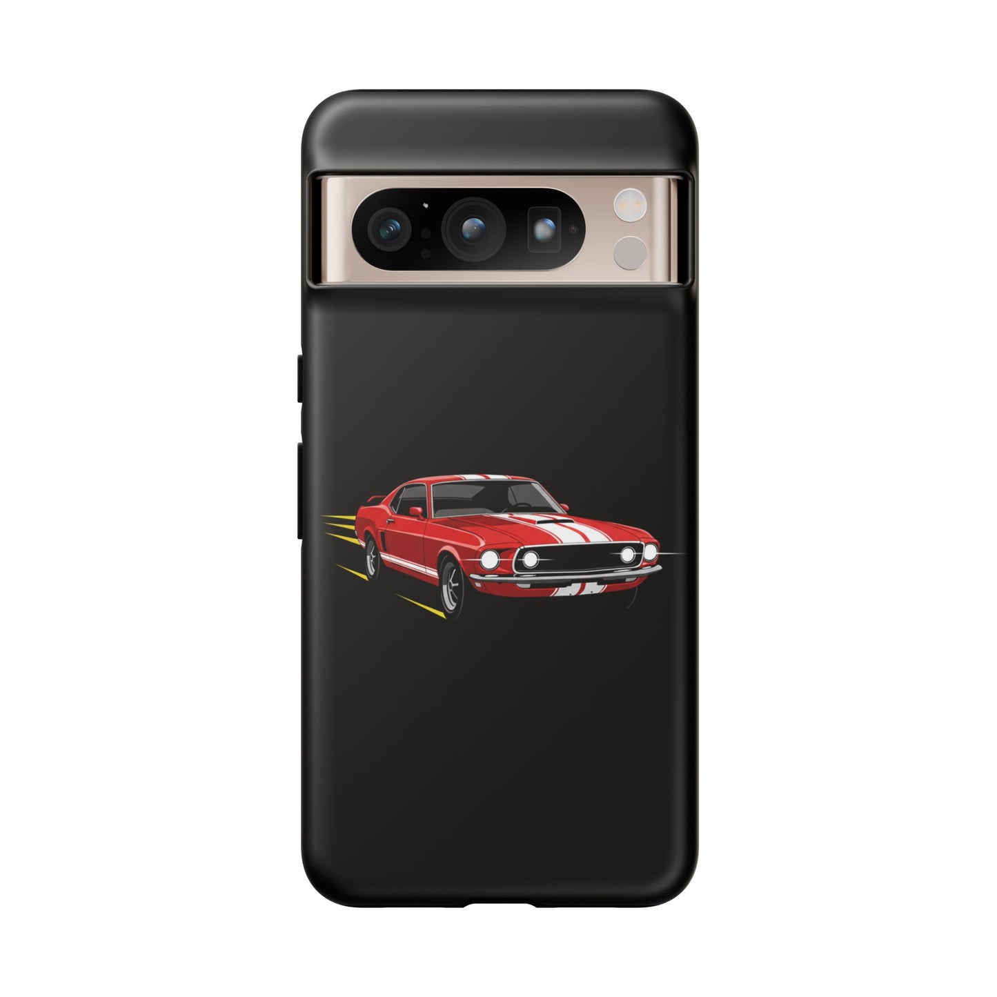 Red Muscle Car Phone Case – Classic Car Racing Tough Protective Case