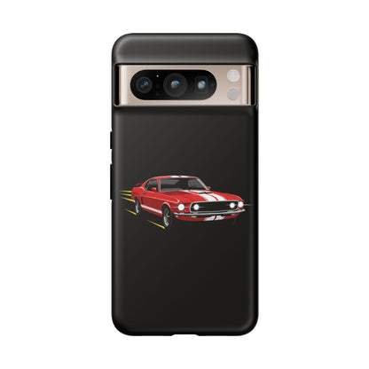 Red Muscle Car Phone Case – Classic Car Racing Tough Protective Case