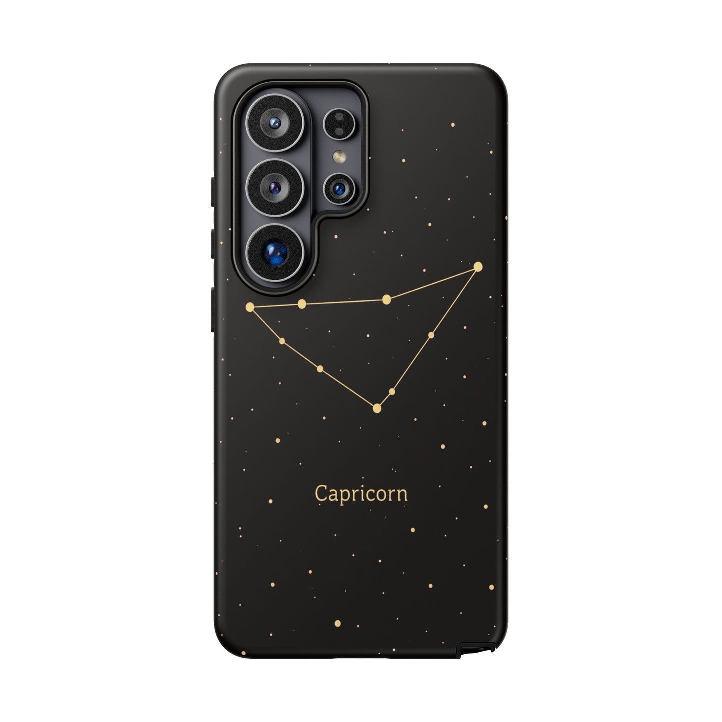 Capricorn Zodiac Constellation Phone Case – Luxe Gold Celestial Cover