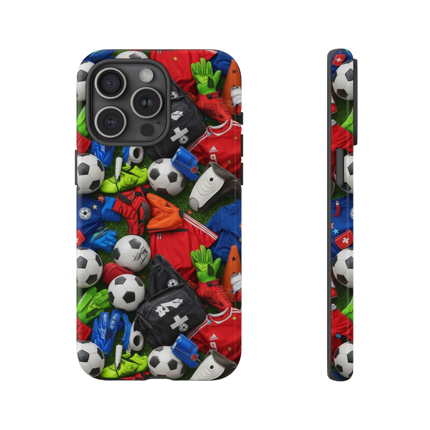 Soccer Ball Pattern Phone Case – Sports Fan Tough Protective Game Day Case