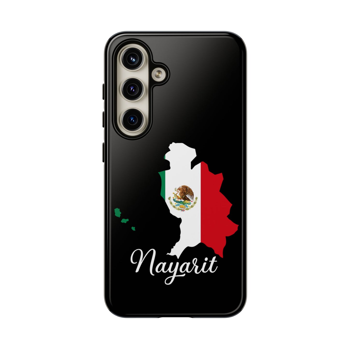 Nayarit Mexico Flag Map Phone Case | Mexican American Pride Tough Case for iPhone & Samsung