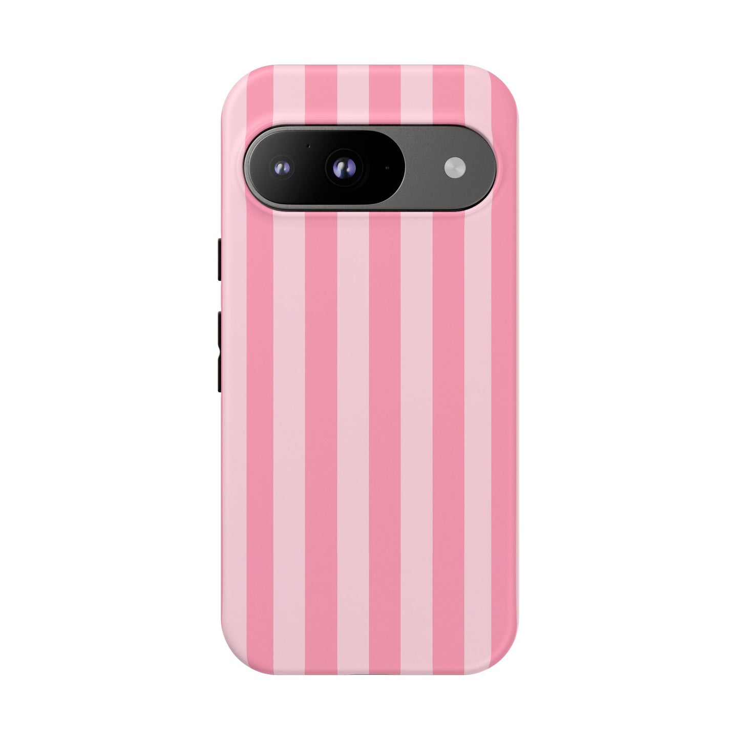 Pink Vertical Stripe Phone Case | Minimal Pastel Stripes Tough Case