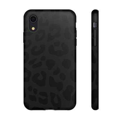 Black Leopard Phone Case | Matte & Glossy Tough Protective iPhone Case