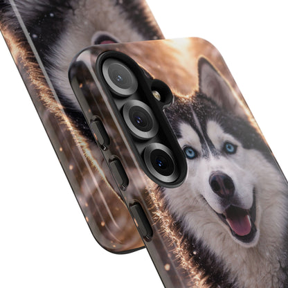 Siberian Husky Tough Phone Case | Blue Eyes Dog Cover Protective iPhone Case