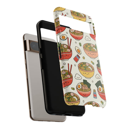 Kawaii Ramen Phone Case – Cute Japanese Food Pattern | Noodle Bowl Aesthetic Case