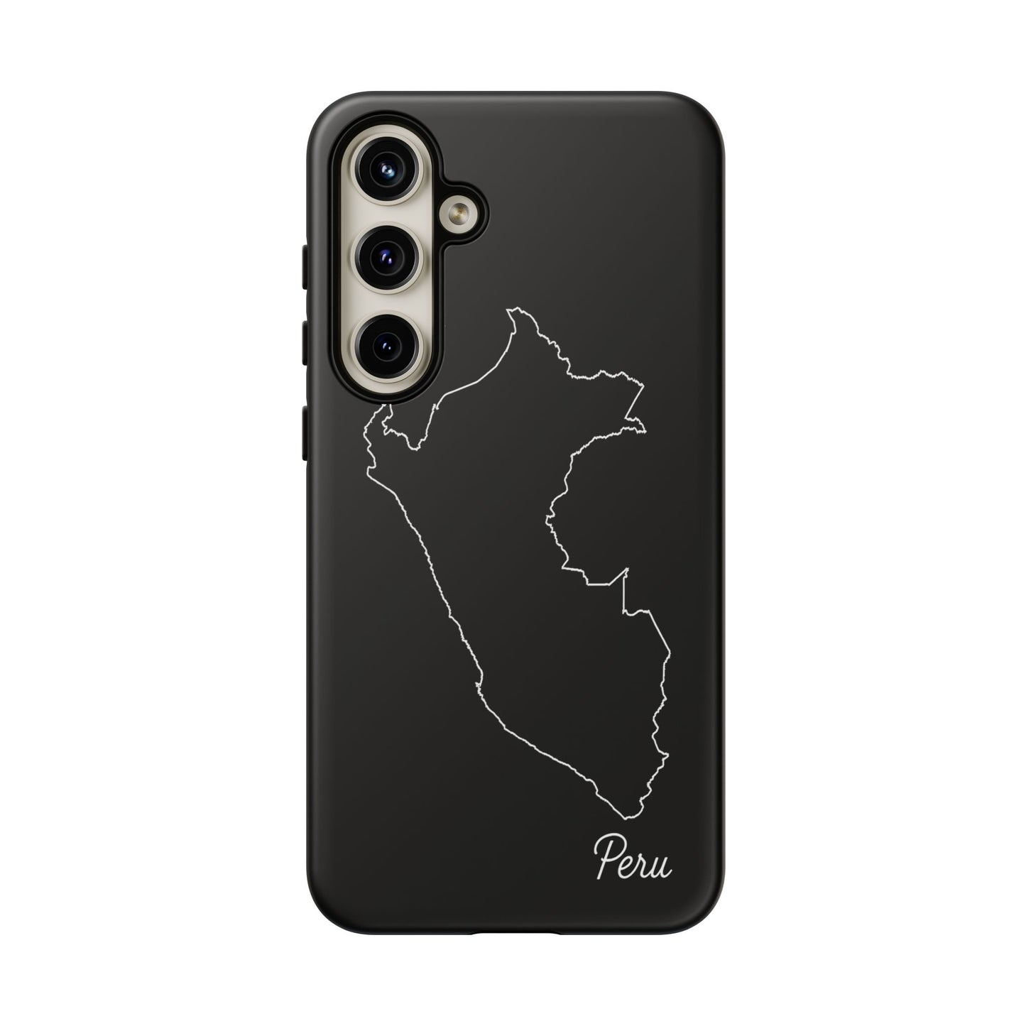 Peru Outline Phone Case – Minimal Country Map Tough Case (iPhone, Samsung, Pixel)