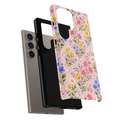 Wildflower Floral Phone Case Vintage Spring Meadow Tough Cover