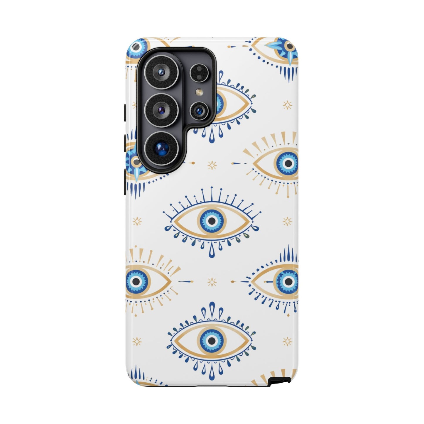 Blue Evil Eye Phone Case – Protective Slim Shockproof Cover for Iphone, Samsung Galaxy and Pixel