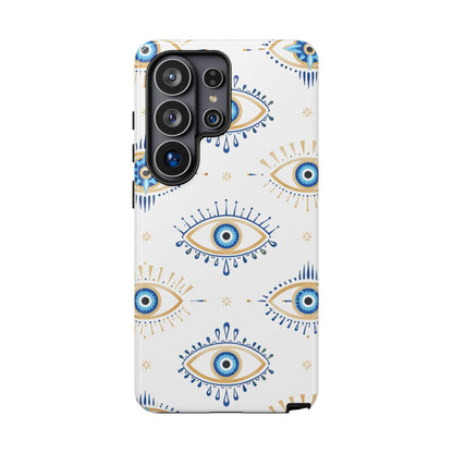 Blue Evil Eye Phone Case – Protective Slim Shockproof Cover for Iphone, Samsung Galaxy and Pixel