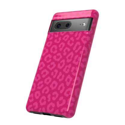 Hot Pink Leopard Phone Case – Bold Coquette Aesthetic Tough Case