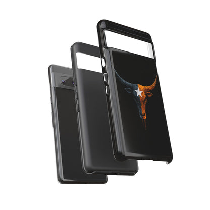 Texas Longhorn Skull Phone Case Western Cowboy Bull iPhone Samsung Cover