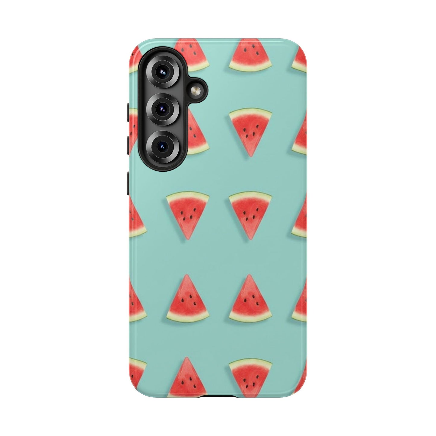 Watermelon Phone Case – Pastel Blue Summer Fruit Tough Case (iPhone, Samsung, Pixel)