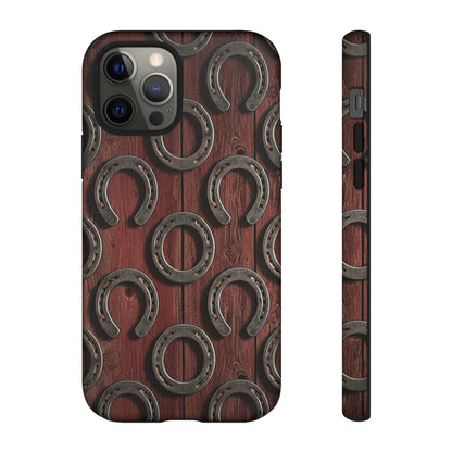 Rustic Horseshoe Western Phone Case – Cowboy Country Ranch Tough Case