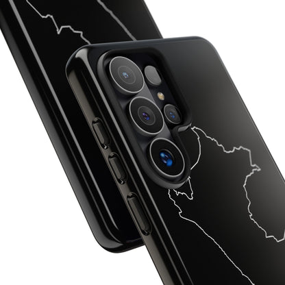 Peru Outline Phone Case – Minimal Country Map Tough Case (iPhone, Samsung, Pixel)
