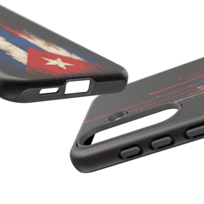 Cuban Flag Phone Case | Cuba Flag Tough Case | Patriotic Cuban Pride iPhone Samsung Protective Cover