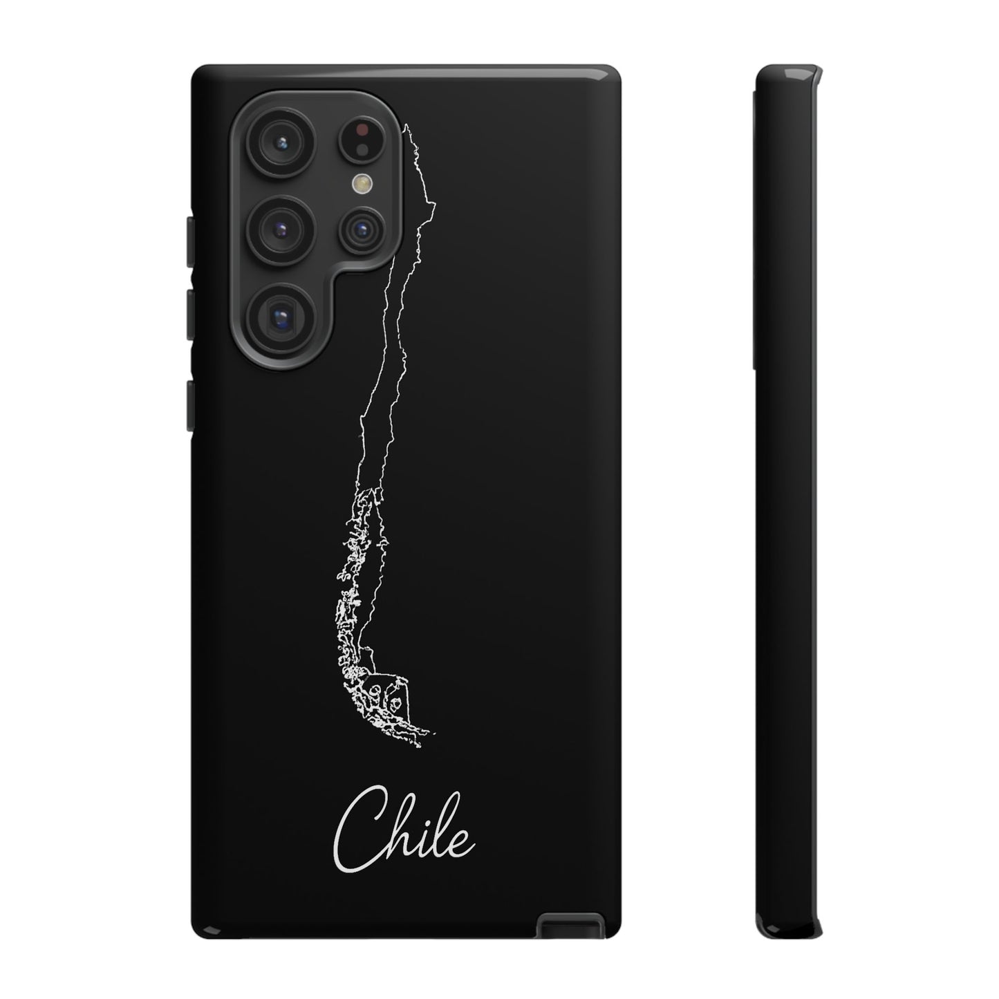 Chile Outline Phone Case – Minimal Country Map Tough Case (iPhone, Samsung, Pixel)
