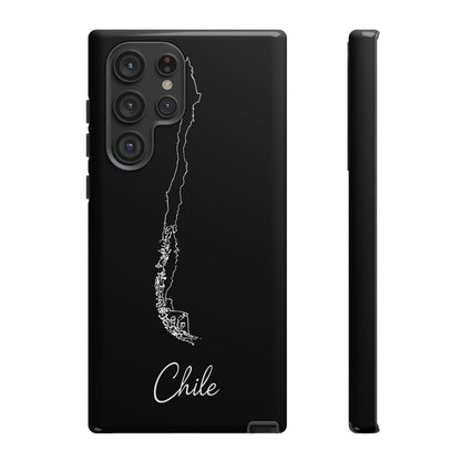 Chile Outline Phone Case – Minimal Country Map Tough Case (iPhone, Samsung, Pixel)