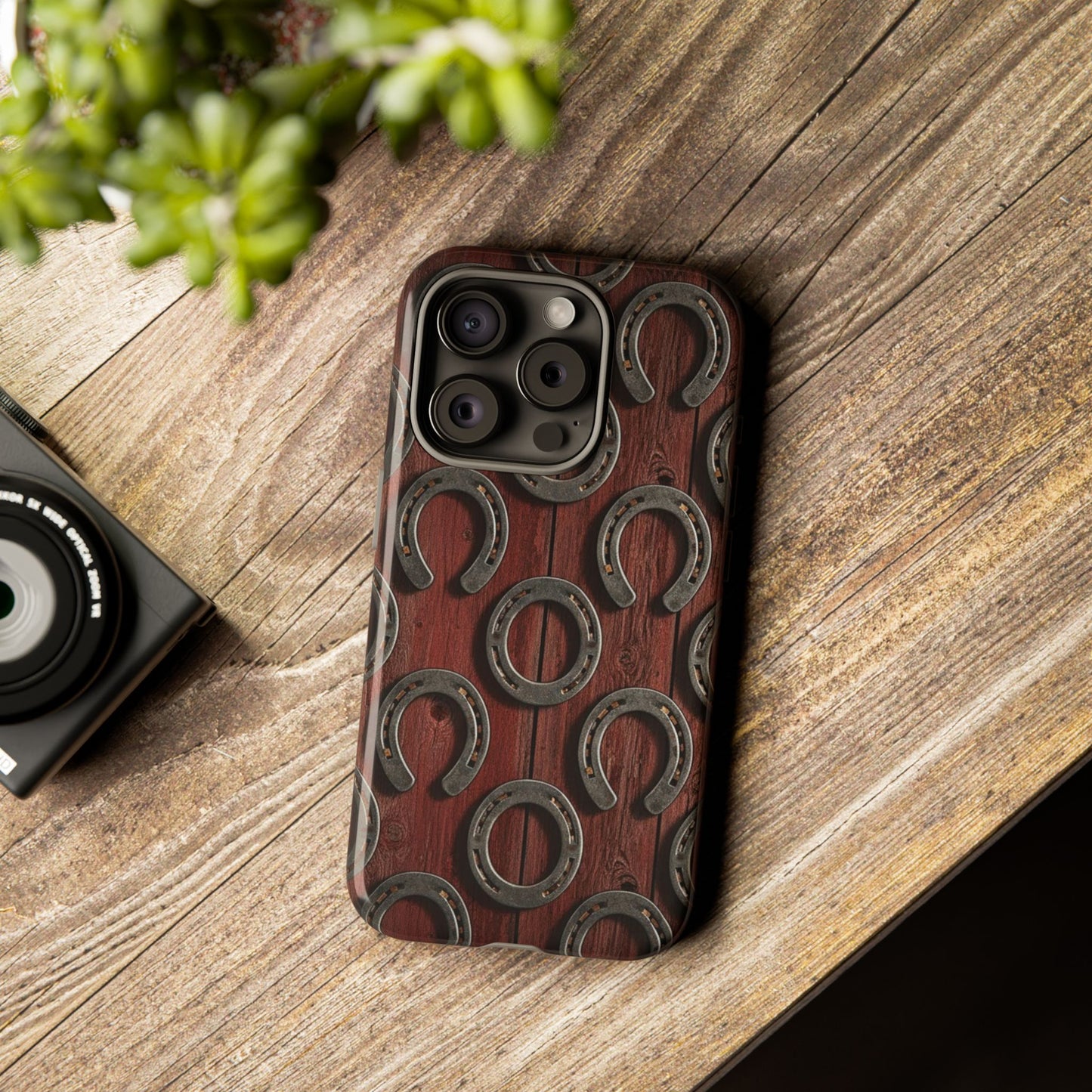 Rustic Horseshoe Western Phone Case – Cowboy Country Ranch Tough Case