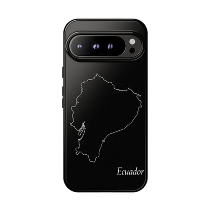 Ecuador Outline Phone Case – Minimal Country Map Tough Case (iPhone, Samsung, Pixel)