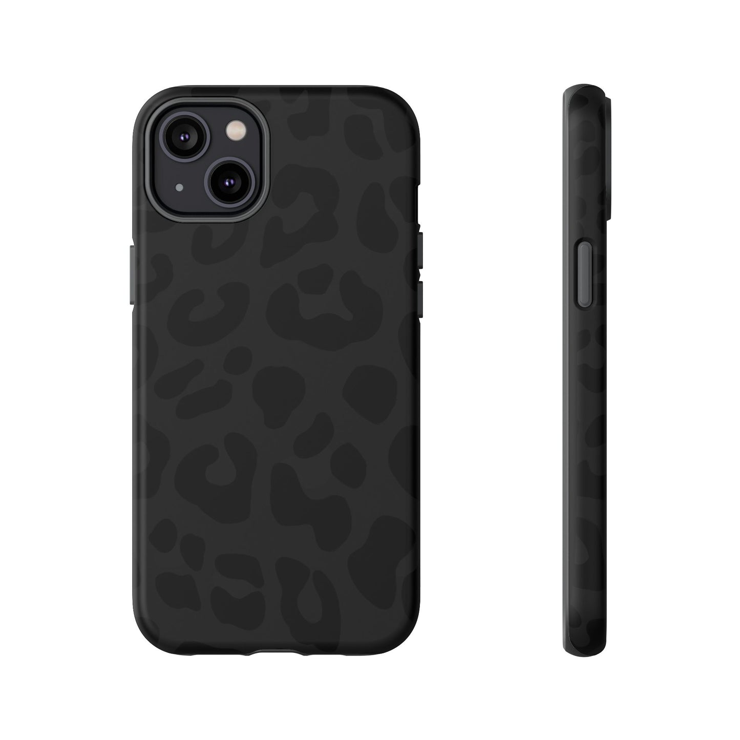 Black Leopard Phone Case | Matte & Glossy Tough Protective iPhone Case