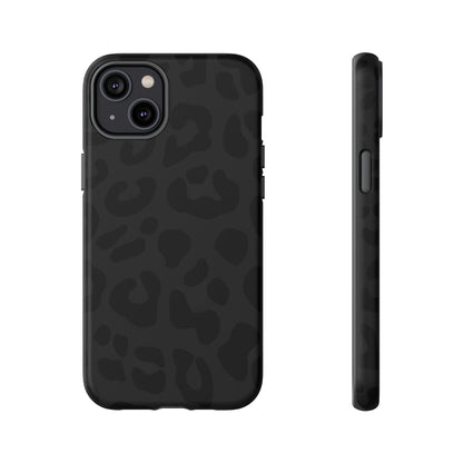 Black Leopard Phone Case | Matte & Glossy Tough Protective iPhone Case