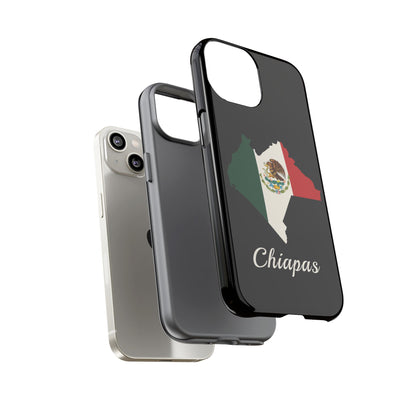 Chiapas Mexico Flag Map Phone Case | Mexican American Pride Tough Case for iPhone & Samsung