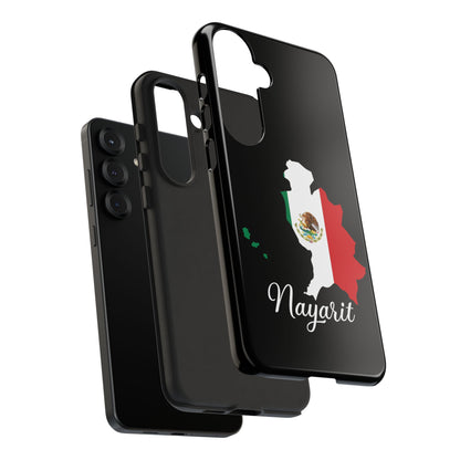 Nayarit Mexico Flag Map Phone Case | Mexican American Pride Tough Case for iPhone & Samsung