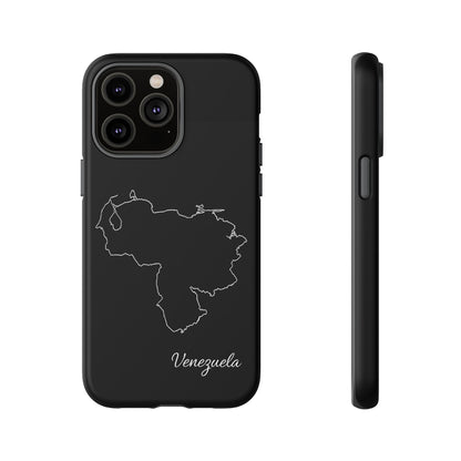 Venezuela Outline Phone Case – Minimal Country Map Tough Case (iPhone, Samsung, Pixel)