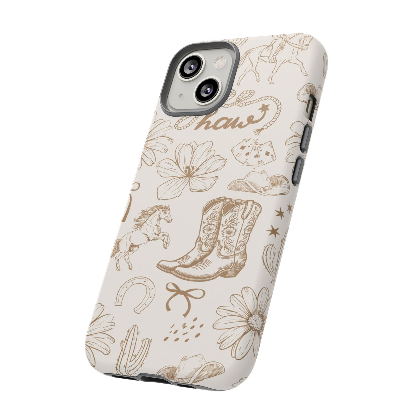 Western Cowgirl Phone Case for iPhone Samsung Galaxy Pixel Tough Case