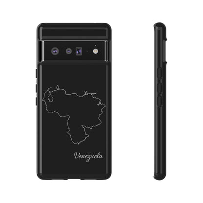 Venezuela Outline Phone Case – Minimal Country Map Tough Case (iPhone, Samsung, Pixel)